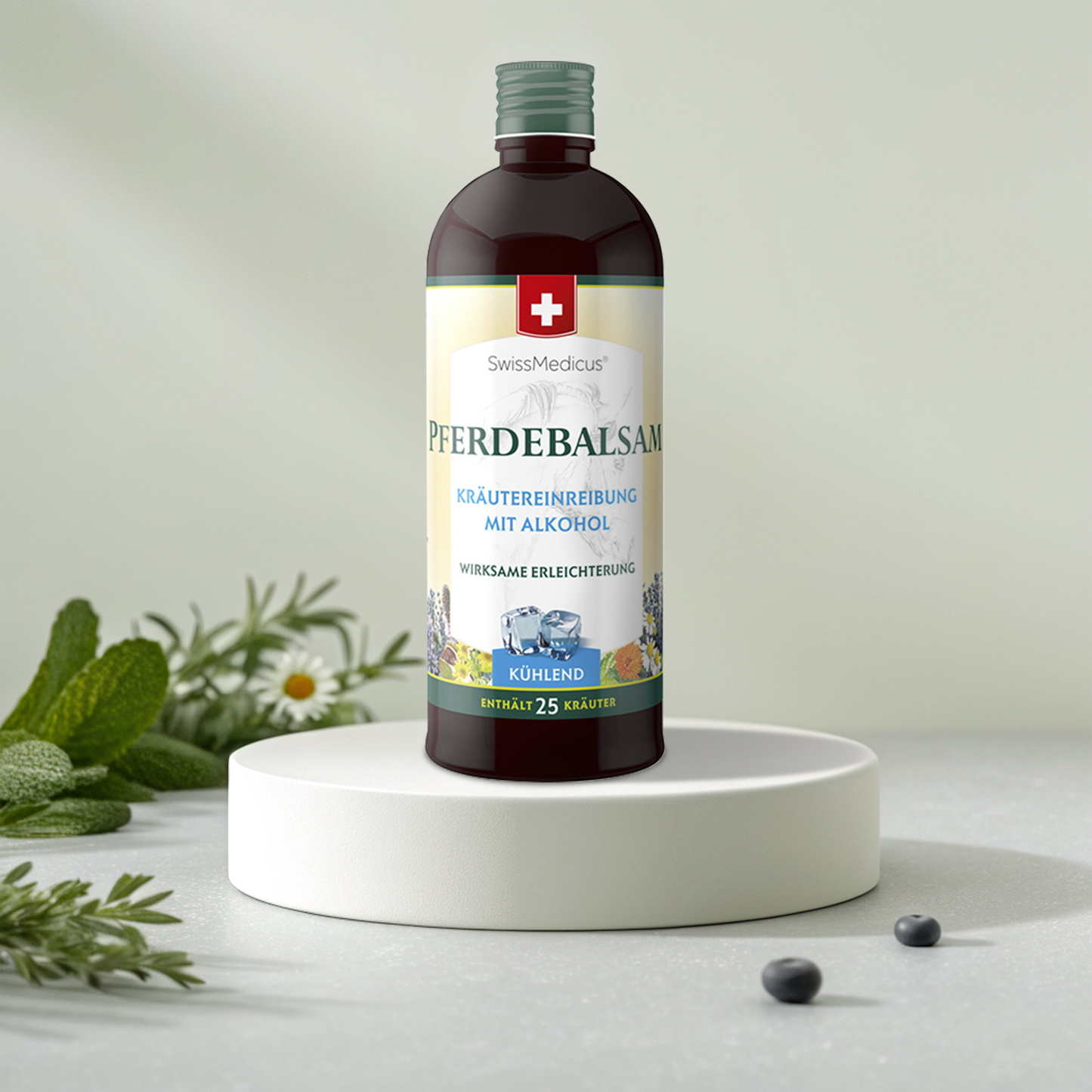 Lotion alcoolisée aux herbes effet rafraîchissant