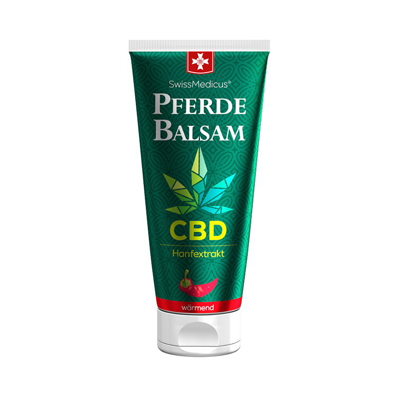 Baume du cheval avec CBD chauffant