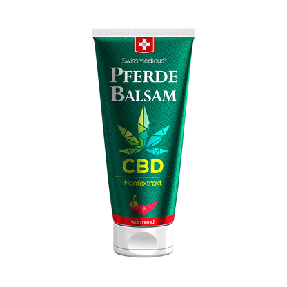 Baume du cheval avec CBD chauffant